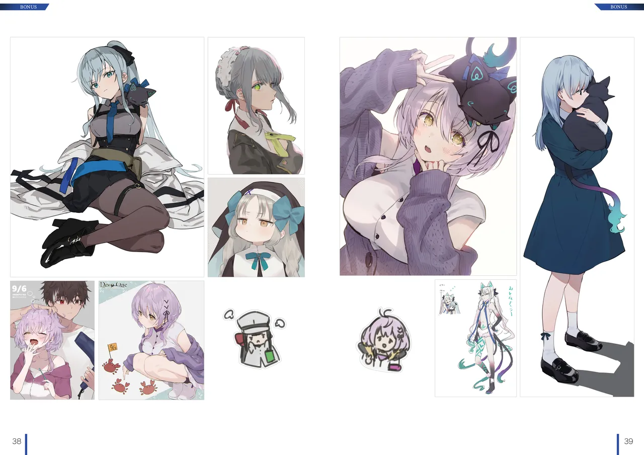 [Nameless] DeepOne -Ryoukai Shinpan- Artworks Setting Materials page 20 - artbook hentai manga - read online free