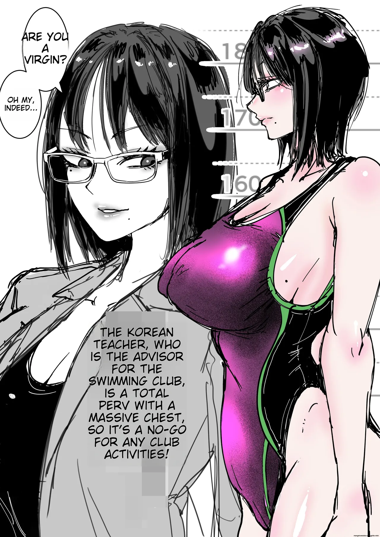 [Amagyappa (Amane-san)] Inran Onna Kyoushi no Su Pool no Shower wa Yaribeya desu | Amane-san - The Lascivious Female Teacher's Nest: The Pool Shower is a Sex Room [English] [MTL] page 37 original parody - big breasts swimsuit hentai manga - read online free