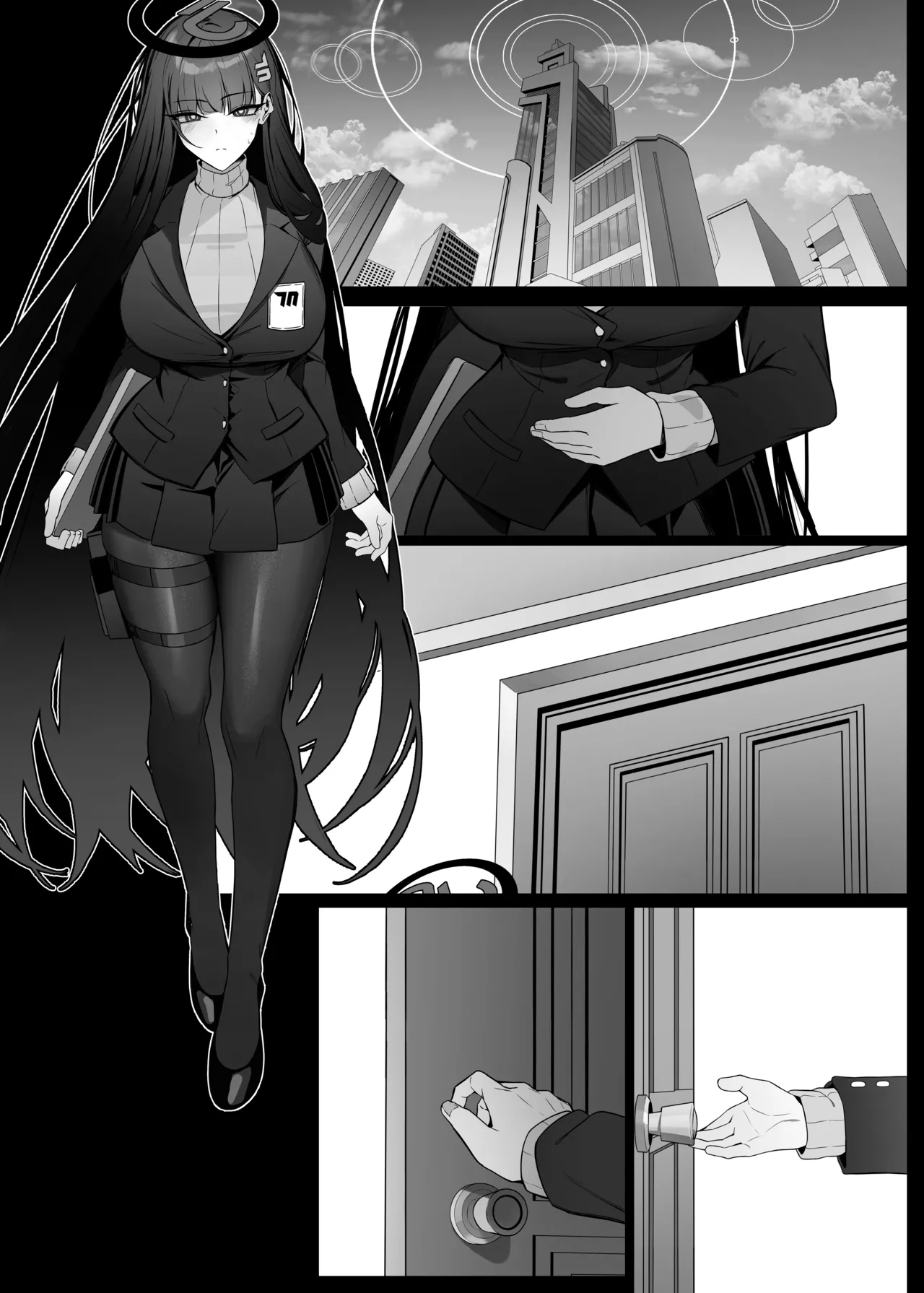 Rio wa Shitto Suru page 51 featuring sensei blue archive parody - squirting big breasts hentai manga - read online free