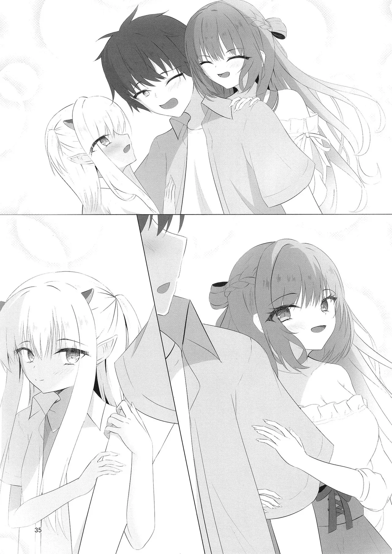 Nikuki Maou......no Hazu Nanoni—— page 34 featuring kurumi kohibari tenshi souzou re-boot parody - sole male full censorship hentai manga - read online free