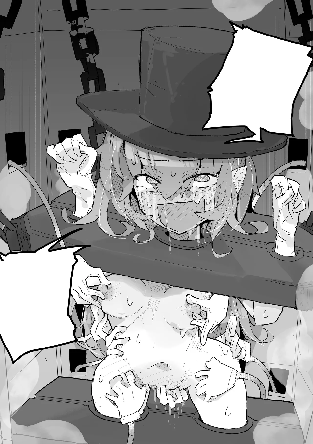 Majo to Kusuguri Majutsu Show page 51 original parody - bondage tickling hentai manga - read online free