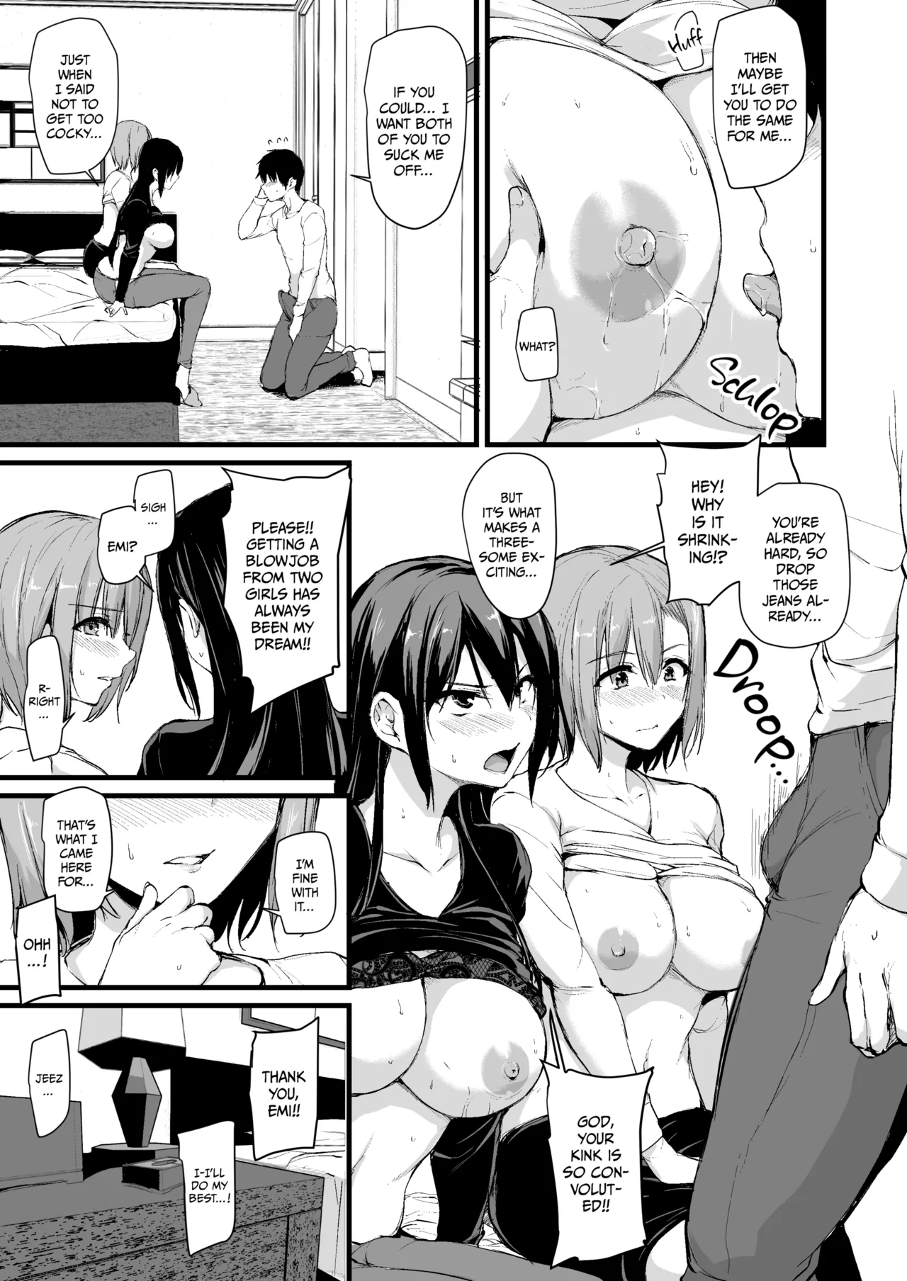 Kyonyuu Ga Futariinai To Bokkishinai Otto No Tame Ni Tomodachi O Tsuretekita Tsuma Chapter 1-3 page 12 - sole male paizuri hentai manga - read online free