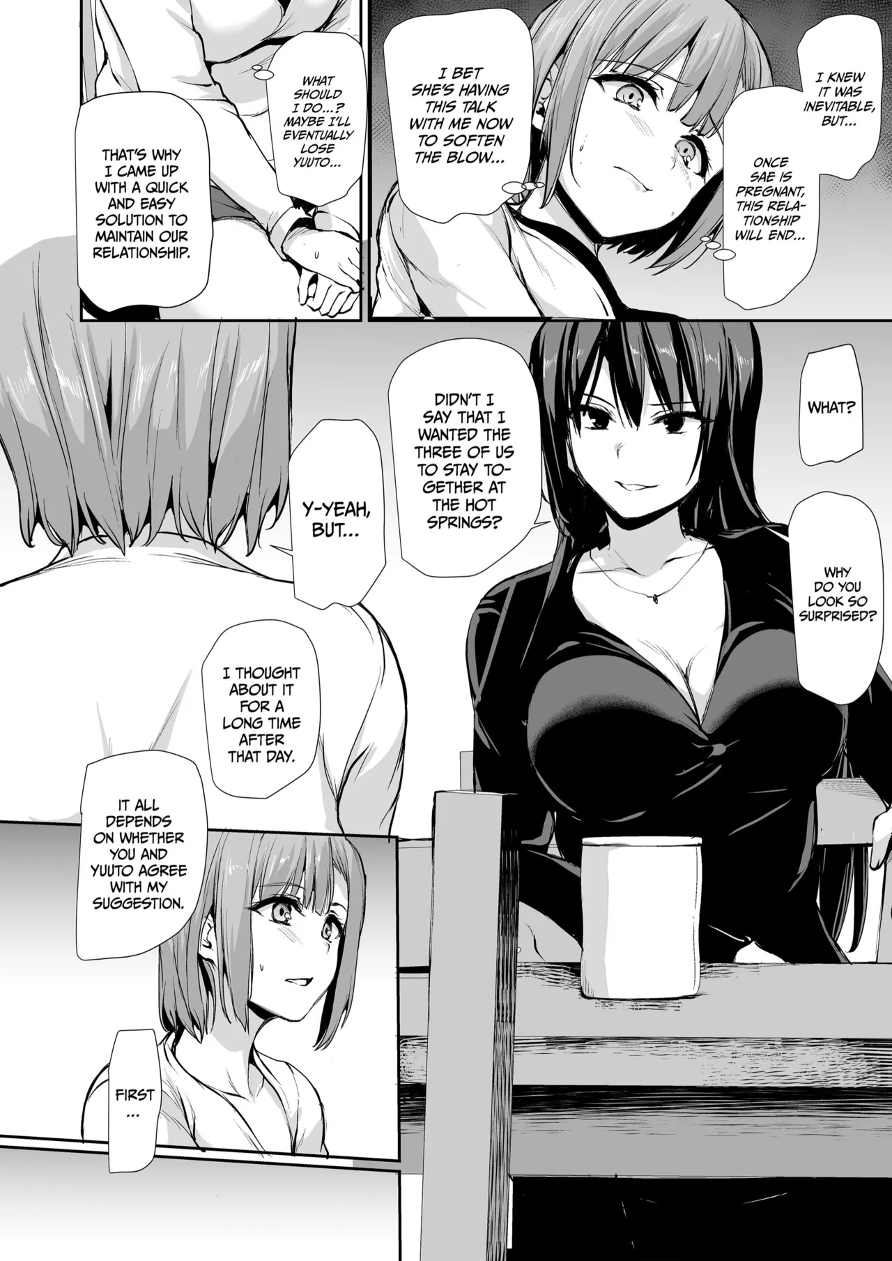 Kyonyuu Ga Futariinai To Bokkishinai Otto No Tame Ni Tomodachi O Tsuretekita Tsuma Chapter 1-3 page 145 - business suit sweating hentai manga - read online free