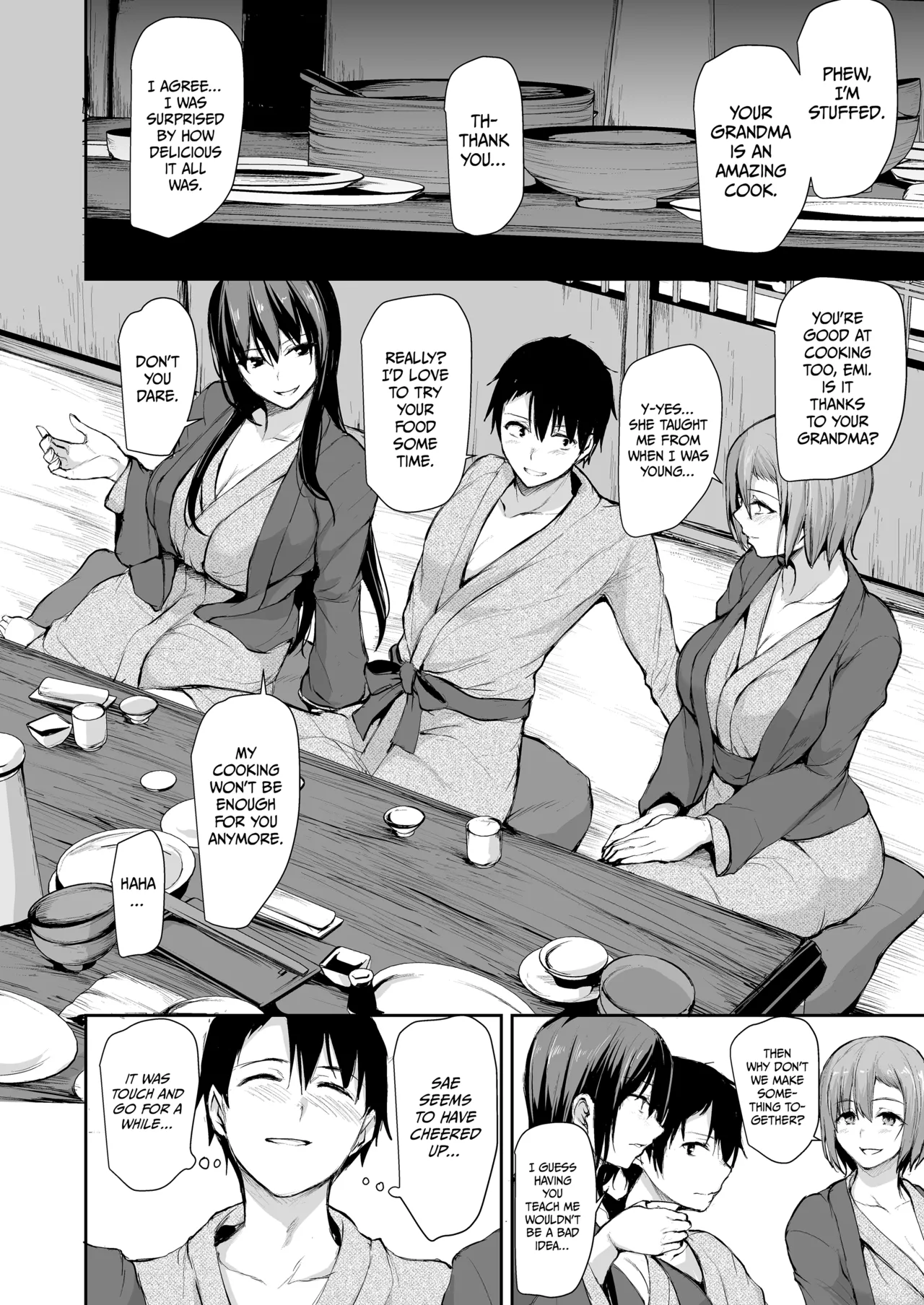 Kyonyuu Ga Futariinai To Bokkishinai Otto No Tame Ni Tomodachi O Tsuretekita Tsuma Chapter 1-3 page 94 - sole male paizuri hentai manga - read online free