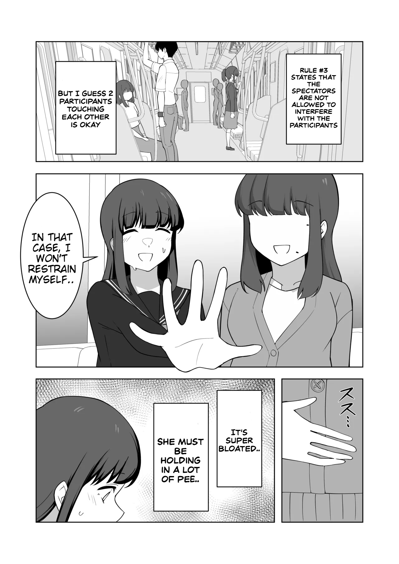 Gaman Ressha ni Nottemita! page 33 original parody - females only schoolgirl uniform hentai manga - read online free