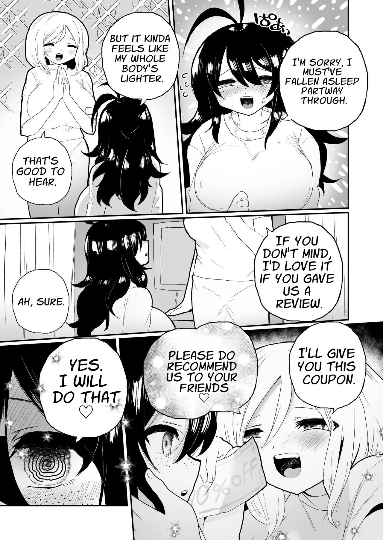 Saimin Massaji No Iinari Chikubi Mo Kuri Mo Sukikatte Sarechau Jimiko Chan | As Thy Masseuse Commands page 35 original parody - gloves yuri hentai manga - read online free
