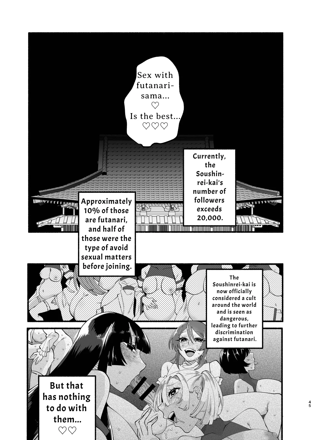 Shuukyou Kaimetsu! Futanari Musume | Religion Destroyed! Futanari Girl page 44 original parody - big penis x-ray hentai manga - read online free