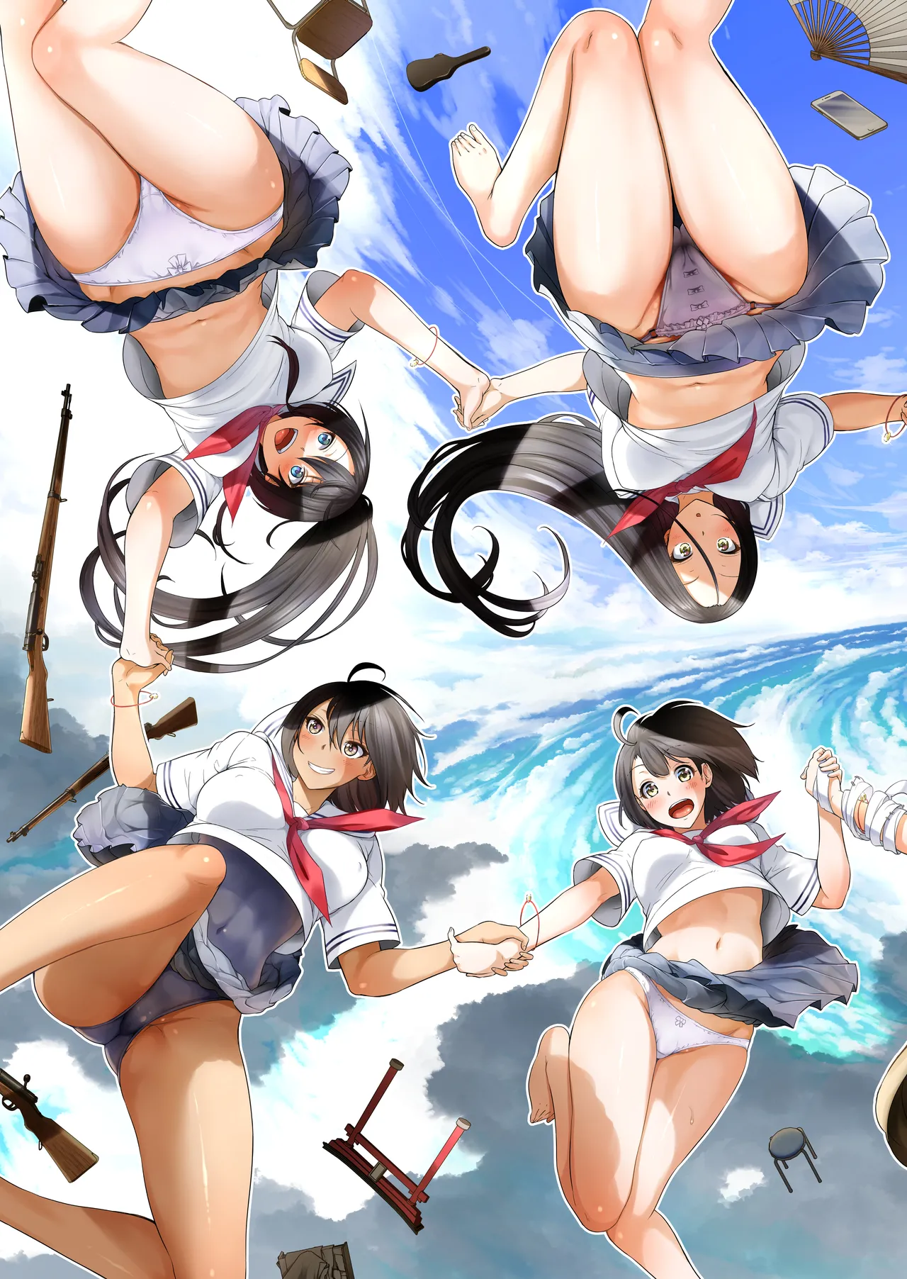 [Akatsuki Myuuto] Nanaka no Rakuen ~Inaka no Gakkou de Bishoujo Harem~ Soushuuhen Kouhen (Banka no Niwa) page 306 original parody - sole male harem hentai manga - read online free