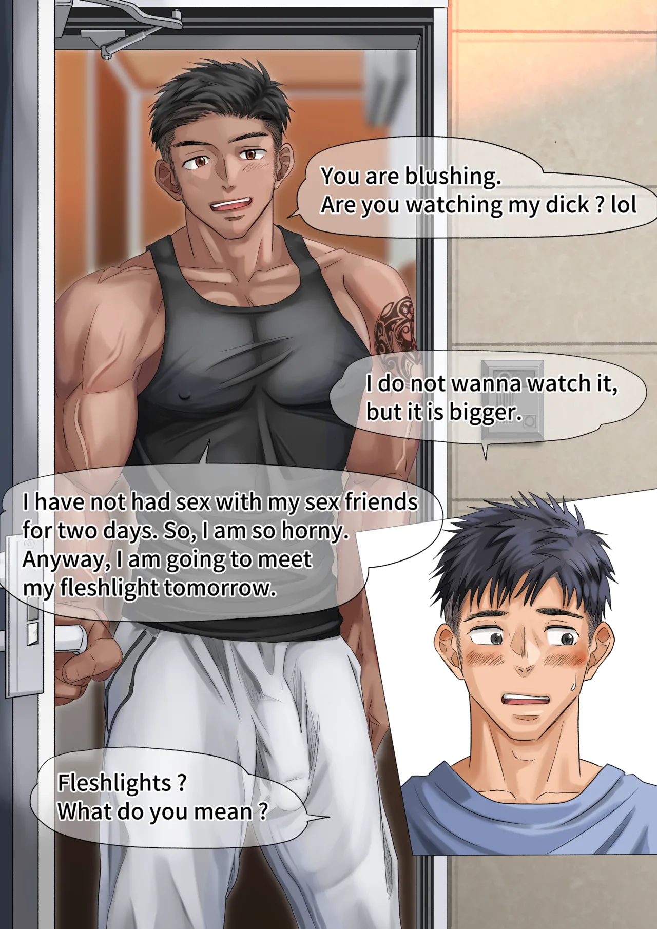 [motyaki] 隣の留学生くんのオナホに堕ちる(p10.)【ENG】 (Pixiv Fanbox) page 12 original parody - yaoi males only hentai manga - read online free