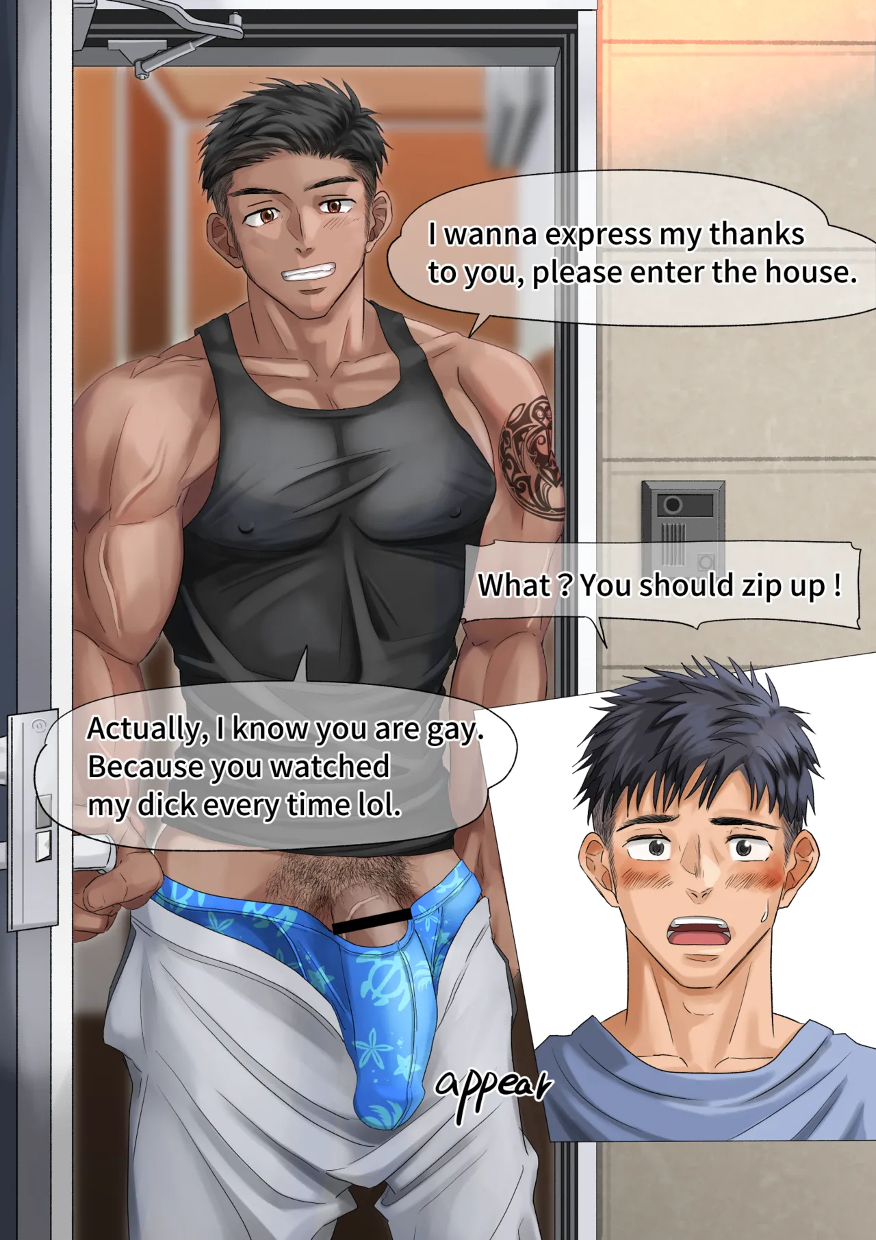 [motyaki] 隣の留学生くんのオナホに堕ちる(p10.)【ENG】 (Pixiv Fanbox) page 13 original parody - males only yaoi hentai manga - read online free