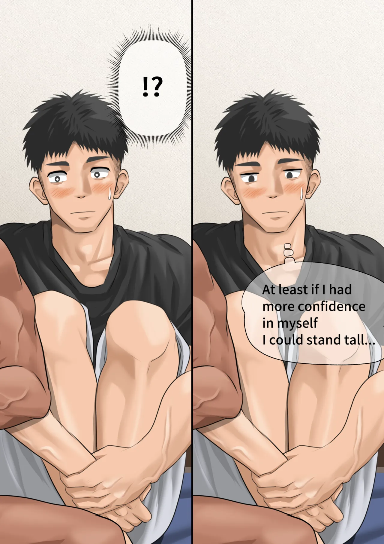 [motyaki] 片想いしてる友達が家に来た1(11p.)【ENG】 (Pixiv Fanbox) page 20 original parody - muscle yaoi hentai manga - read online free