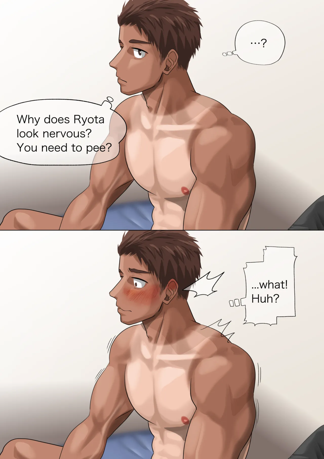 [motyaki] 片想いしてる友達が家に来た2(11p.)【ENG】 (Pixiv Fanbox) page 13 original parody - hairy muscle hentai manga - read online free