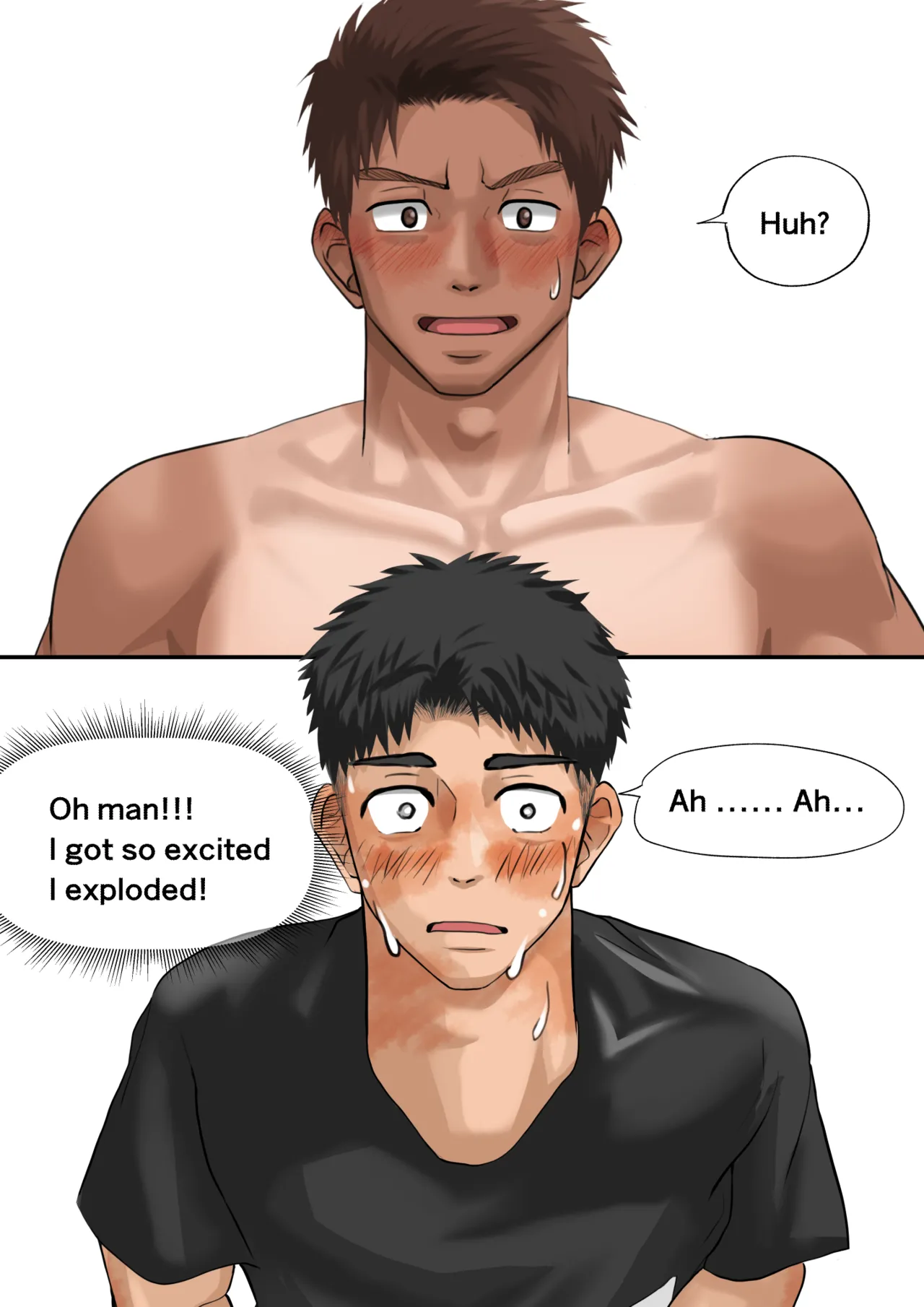 [motyaki] 片想いしてる友達が家に来た2(11p.)【ENG】 (Pixiv Fanbox) page 22 original parody - hairy muscle hentai manga - read online free