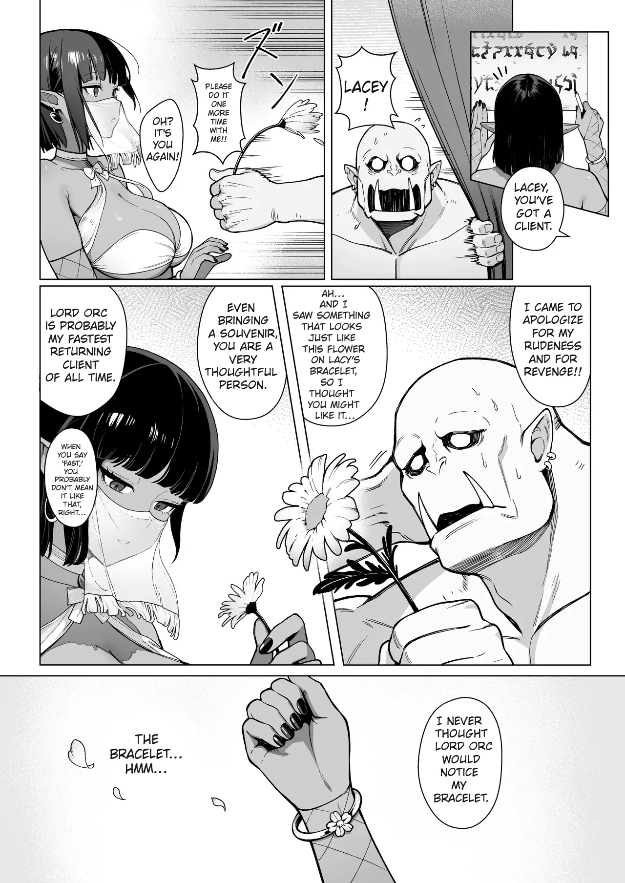 [(Sencha Bashira, Mugicha Bashira)] Fairy Brothel (Volume 1): The Virgin Orc Assigned To The Dark Skinned Elf [English] [Ertuwoop Scan Translation] page 26 original parody - sole female sole male hentai manga - read online free