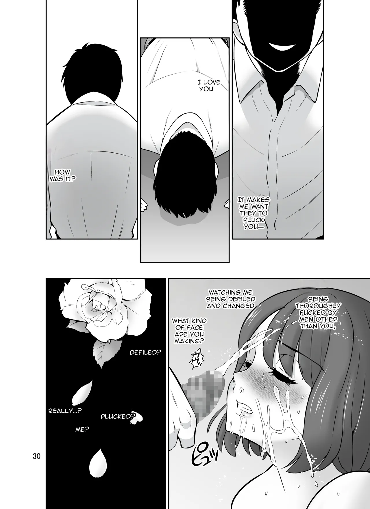 Shirobaranokimi | The White Rose of You page 30 original parody - gag mmf threesome hentai manga - read online free