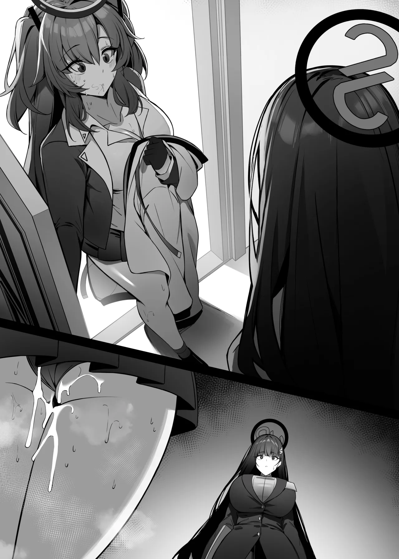 Rio wa Shitto Suru page 55 featuring sensei blue archive parody - squirting big breasts hentai manga - read online free