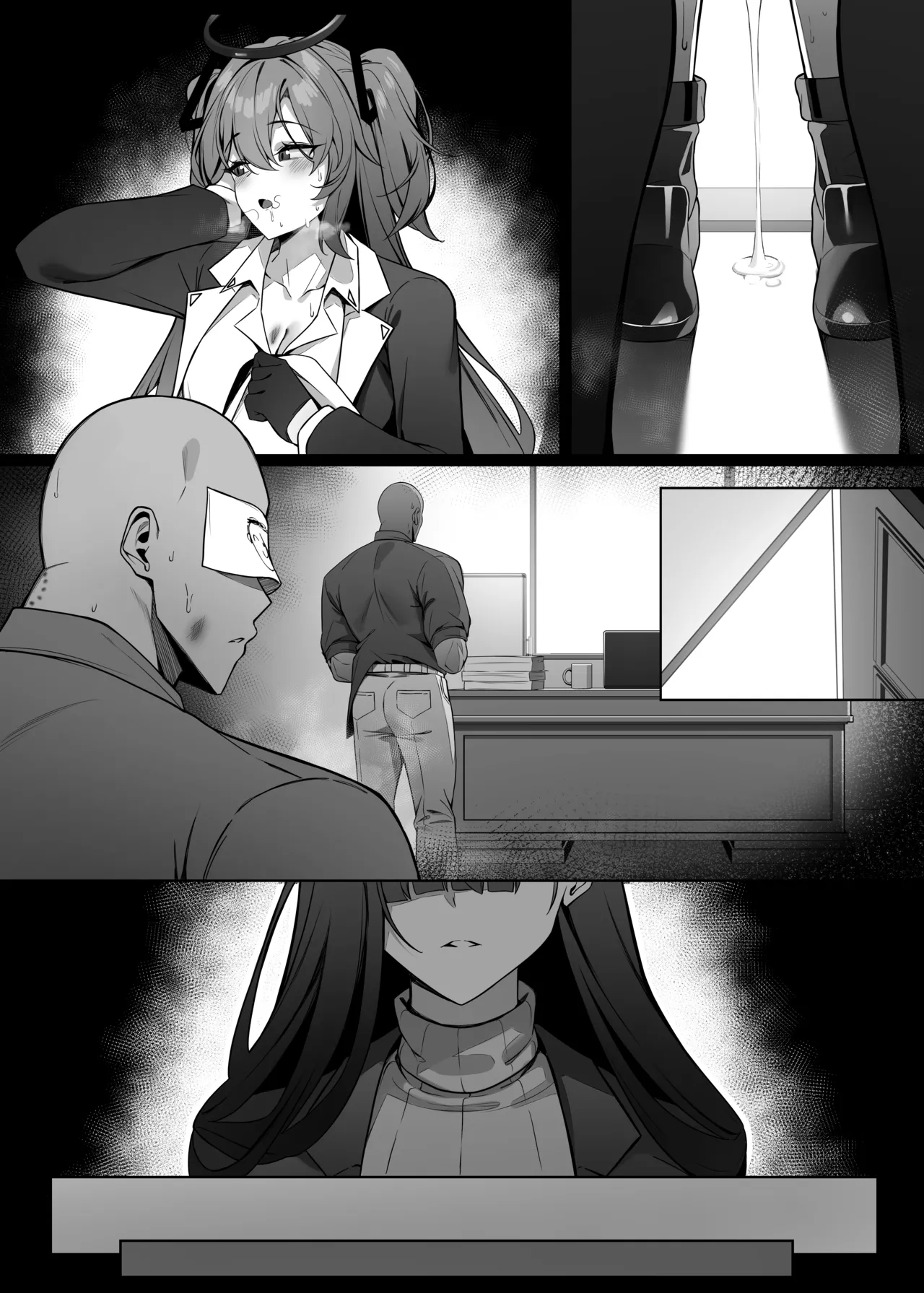 Rio wa Shitto Suru page 56 featuring sensei blue archive parody - squirting big breasts hentai manga - read online free