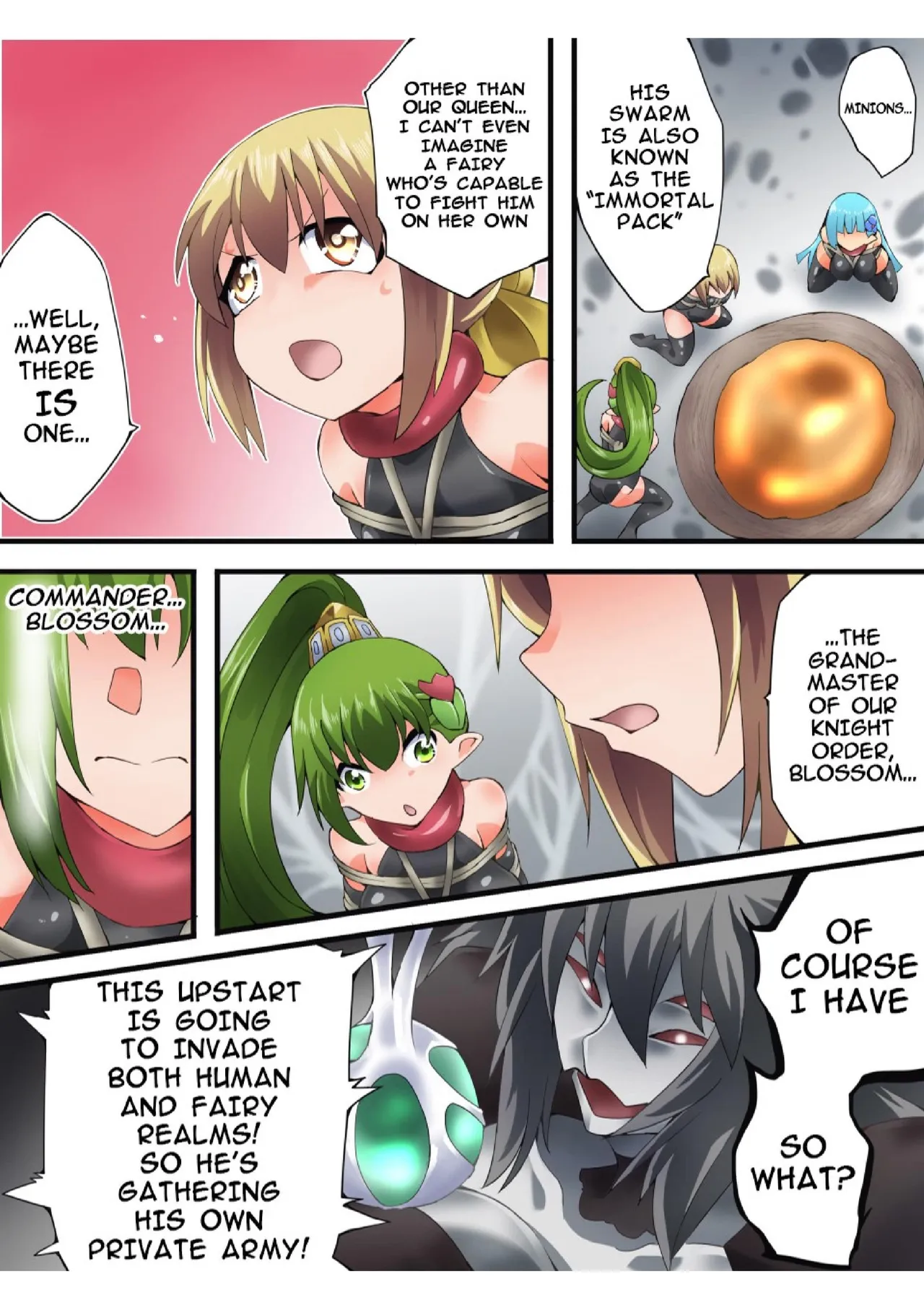 Yousei Kishi Fairy Bloom Ch. 8 page 16 original parody - rough translation bondage hentai manga - read online free