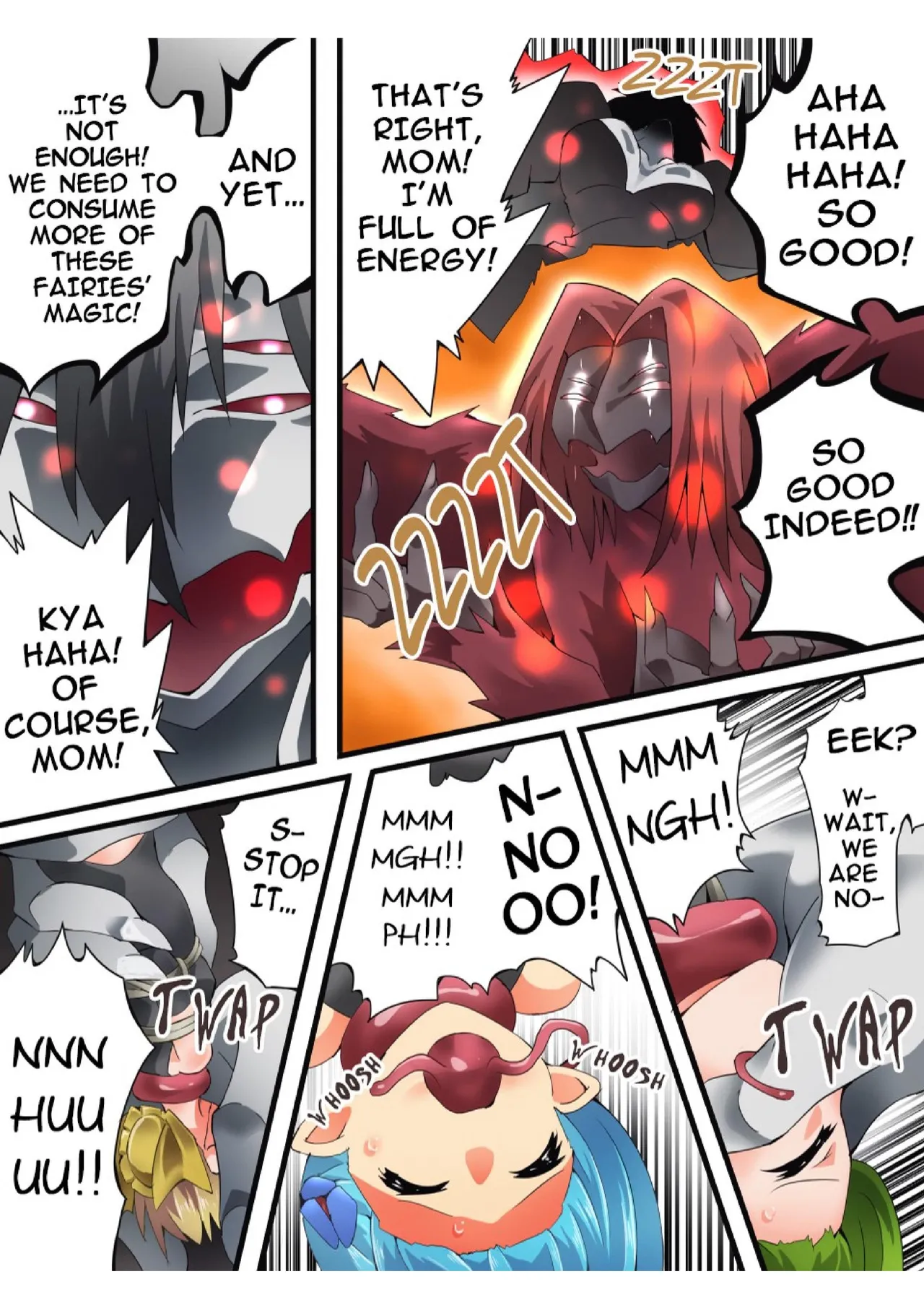 Yousei Kishi Fairy Bloom Ch. 8 page 22 original parody - rough translation bondage hentai manga - read online free