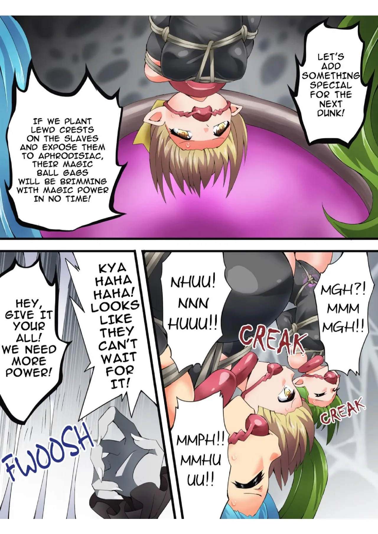 Yousei Kishi Fairy Bloom Ch. 8 page 23 original parody - rough translation bondage hentai manga - read online free