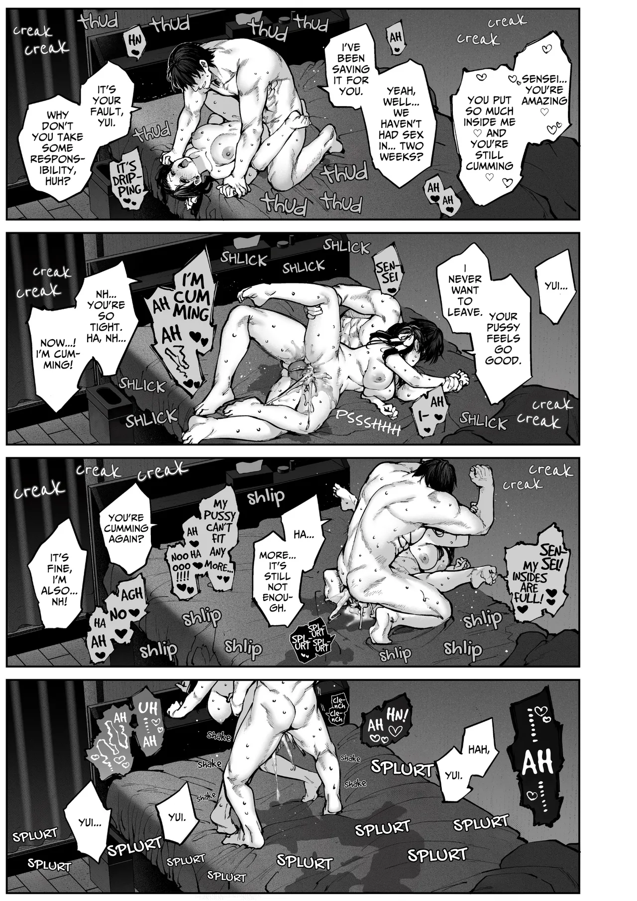 [Koutetsu Shabon Dama (Tamabon)] Kanojo wa Iranai Hattori Sensei! ~Koi wa Mendou Nante Itte Honto wa Ai ga Omo Sugiru~ | Mr. Hattori Doesn't Need A Girlfriend! ~he said love was a hassle, but his love is just too heavy~ [English] page 86 original parody - sole female sole male hentai manga - read online free