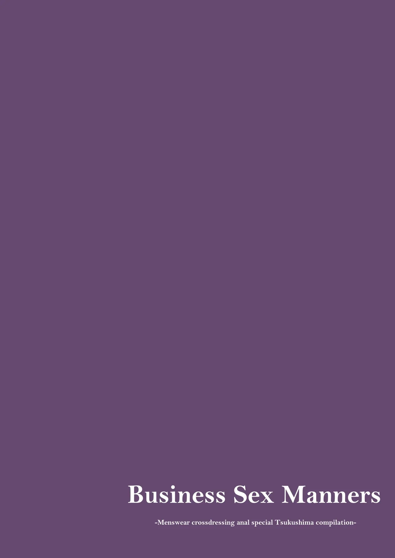 Business Sex Manners AC, Escalator, and Menswear Crossdressing Anal Tsukishima Special Complication page 41 original parody - maid business suit hentai manga - read online free