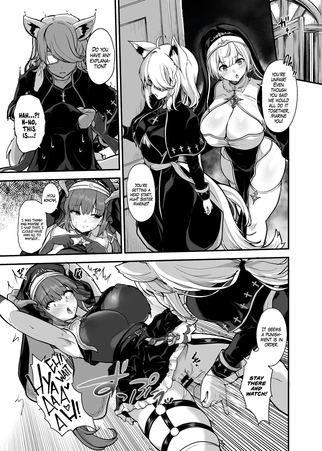 Himitsu no Zangeshitsu | The Secret Confessional page 15 featuring shirogane noel hololive parody - big breasts nun hentai manga - read online free