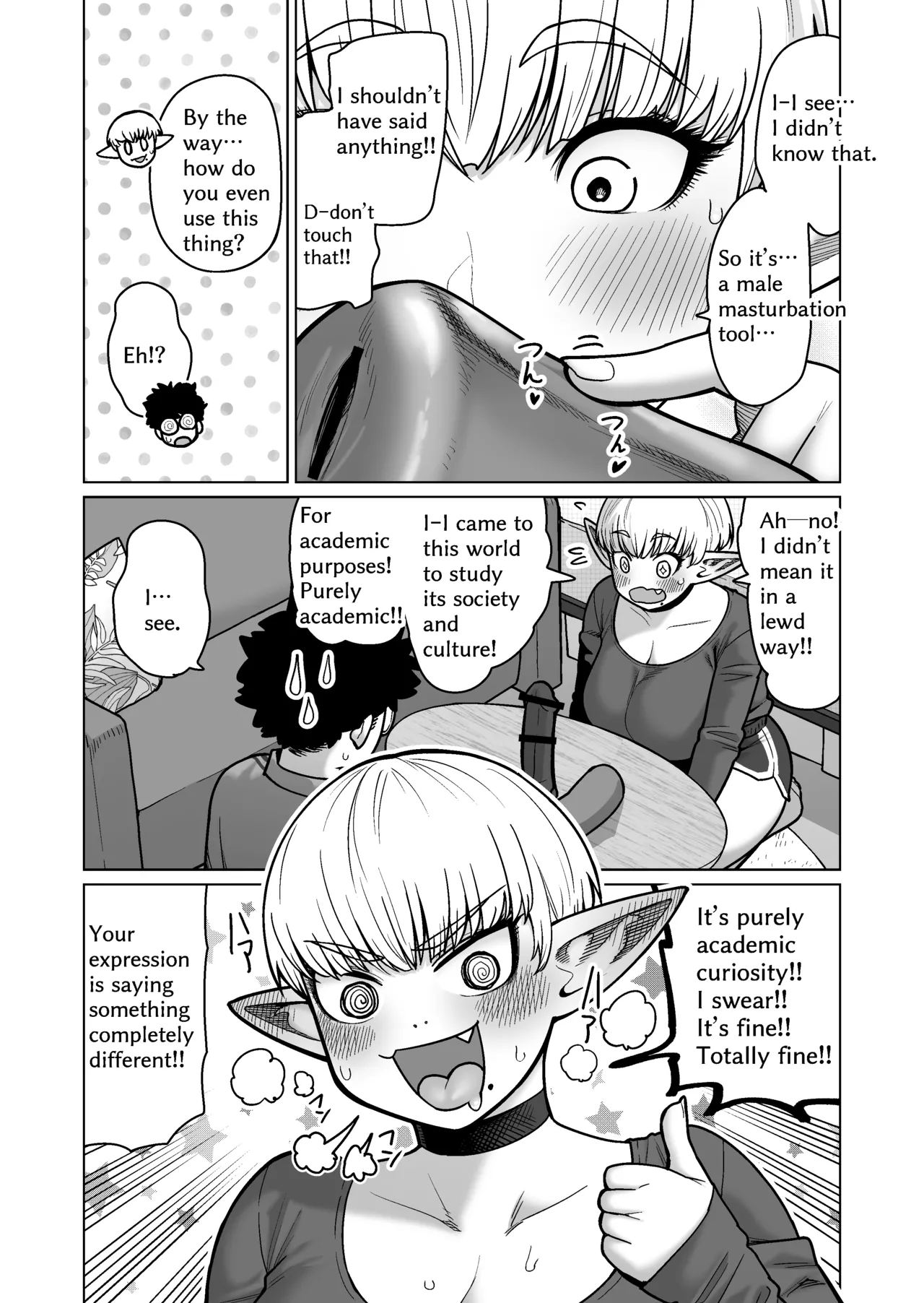 Otonari-san no Moto Sword Master Elf!! | The Neighbor: Former Swordmaster Elf!! page 11 original parody - sole female sole male hentai manga - read online free