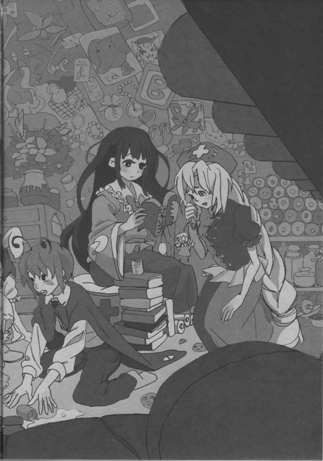 Marisa erased canvas page 12 featuring marisa kirisame touhou project parody - miko females only hentai manga - read online free