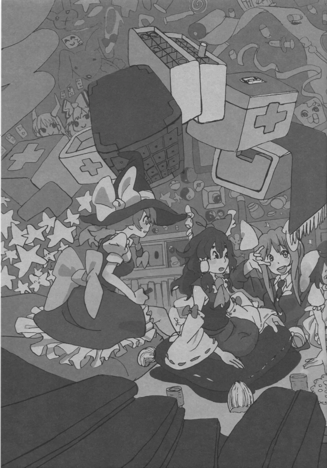 Marisa erased canvas page 13 featuring marisa kirisame touhou project parody - miko females only hentai manga - read online free