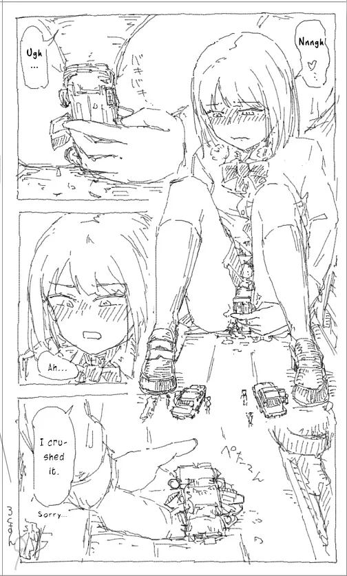 [rock_suno] Kyodai Musume Jii 1-3 | Giantess Masturbation 1-3 [English] - Page 4