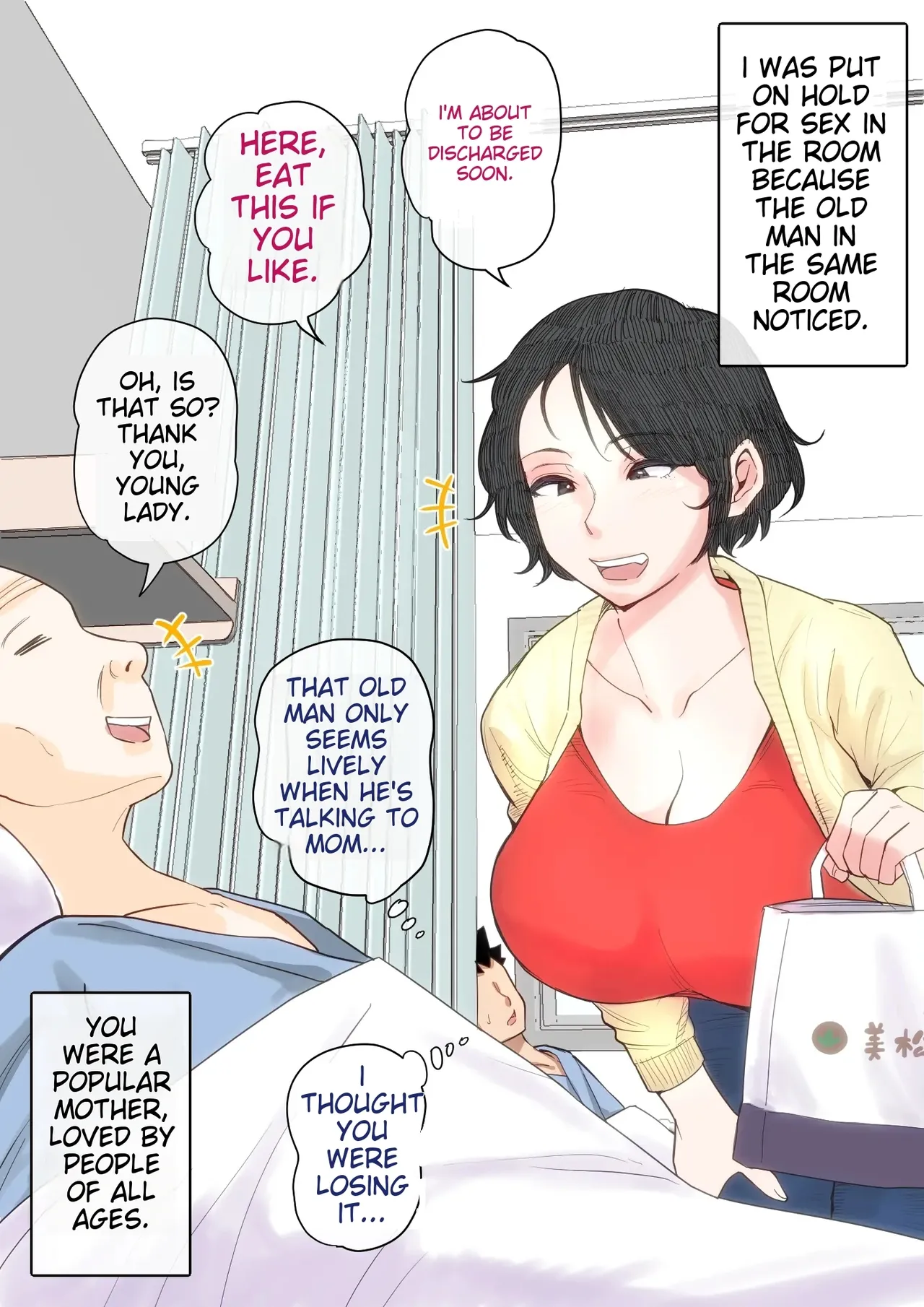 [Natsume Benkei] Nyuuin-chuu no Muramura wa Okaa-san de... 2 [English] page 62 original parody - milf kissing hentai manga - read online free