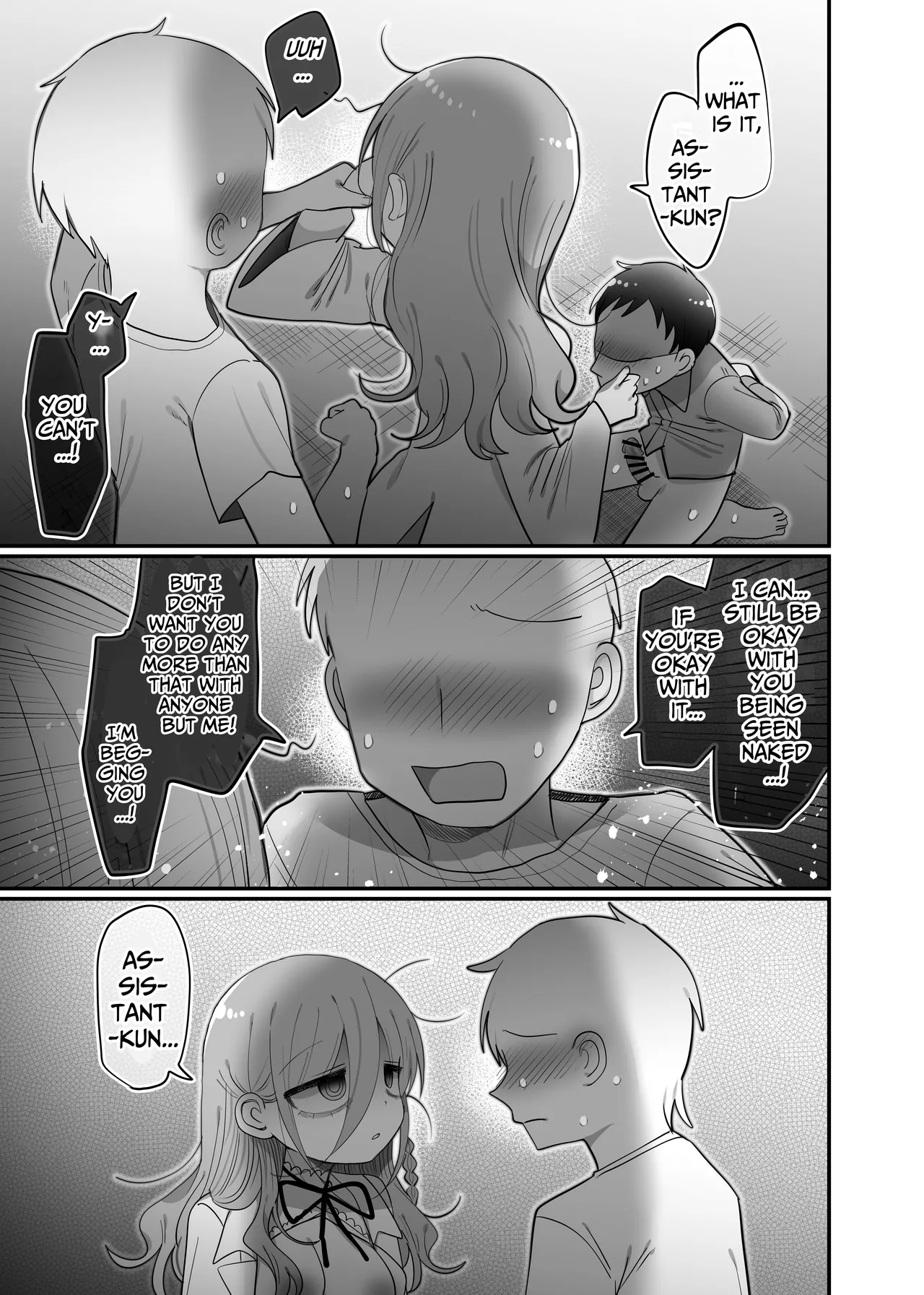 Downer Kenkyuusha Onee-san to Joshu no H o Nozokimi Shiteshimatta Hanashi. | I Accidentally Witnessed The Languid Research Lady Having Relations With Her Assistant. page 50 original parody - sweating swimsuit hentai manga - read online free