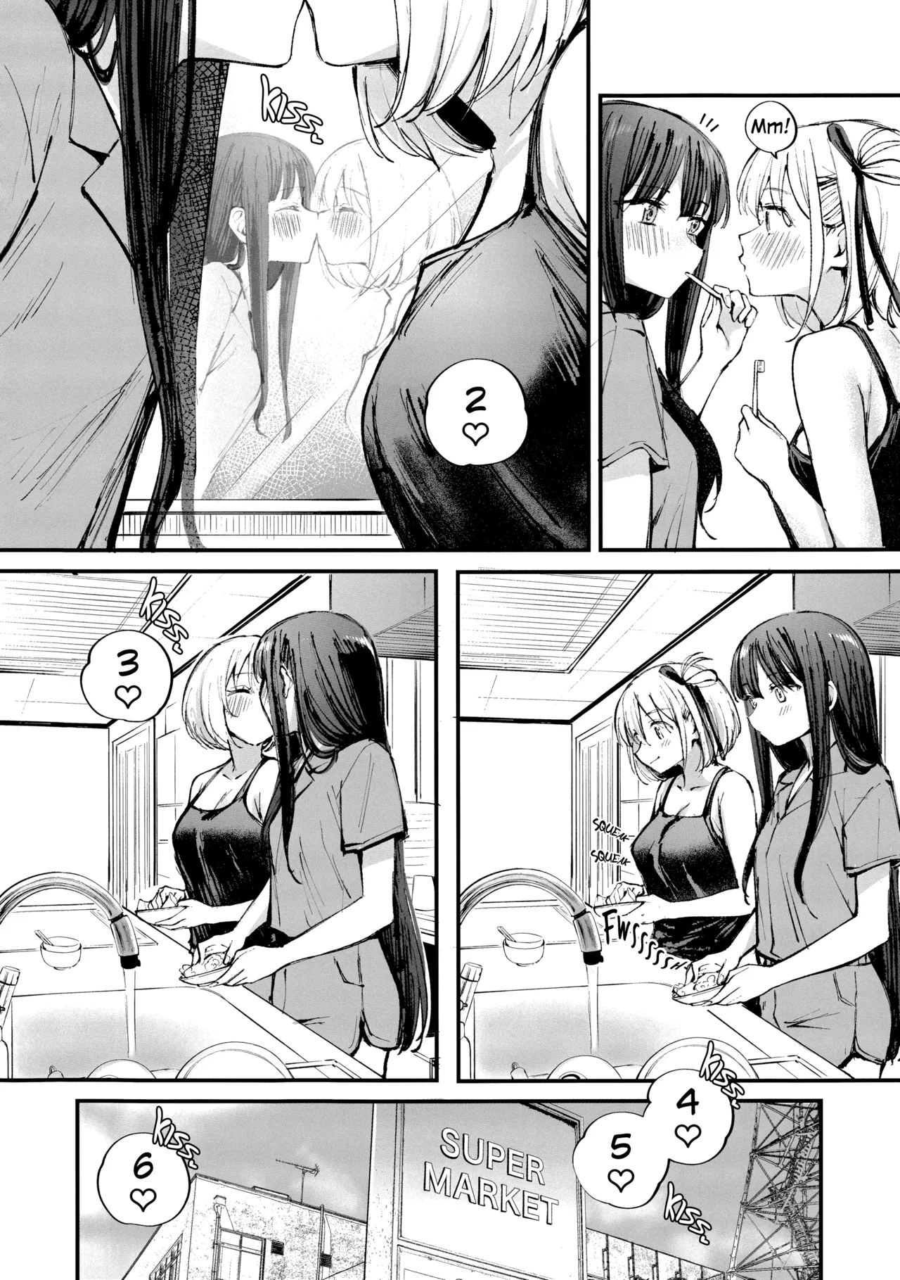 Kiss Kiss Kiss page 9 featuring chisato nishikigi lycoris recoil parody - kissing big breasts hentai manga - read online free
