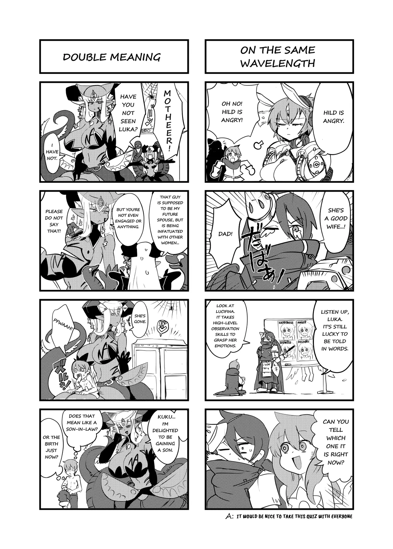 Monster Girl Quest! 4-Koma & Erotic Manga Theater: Spoiler Edition page 18 monster girl quest parody - big breasts monster girl hentai manga - read online free