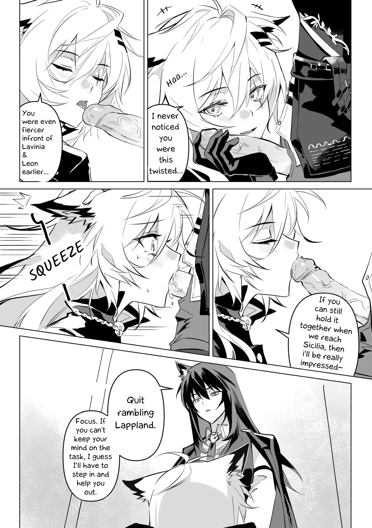 惹火 | To ignite a fire page 21 featuring lappland arknights parody - futanari uncensored hentai manga - read online free