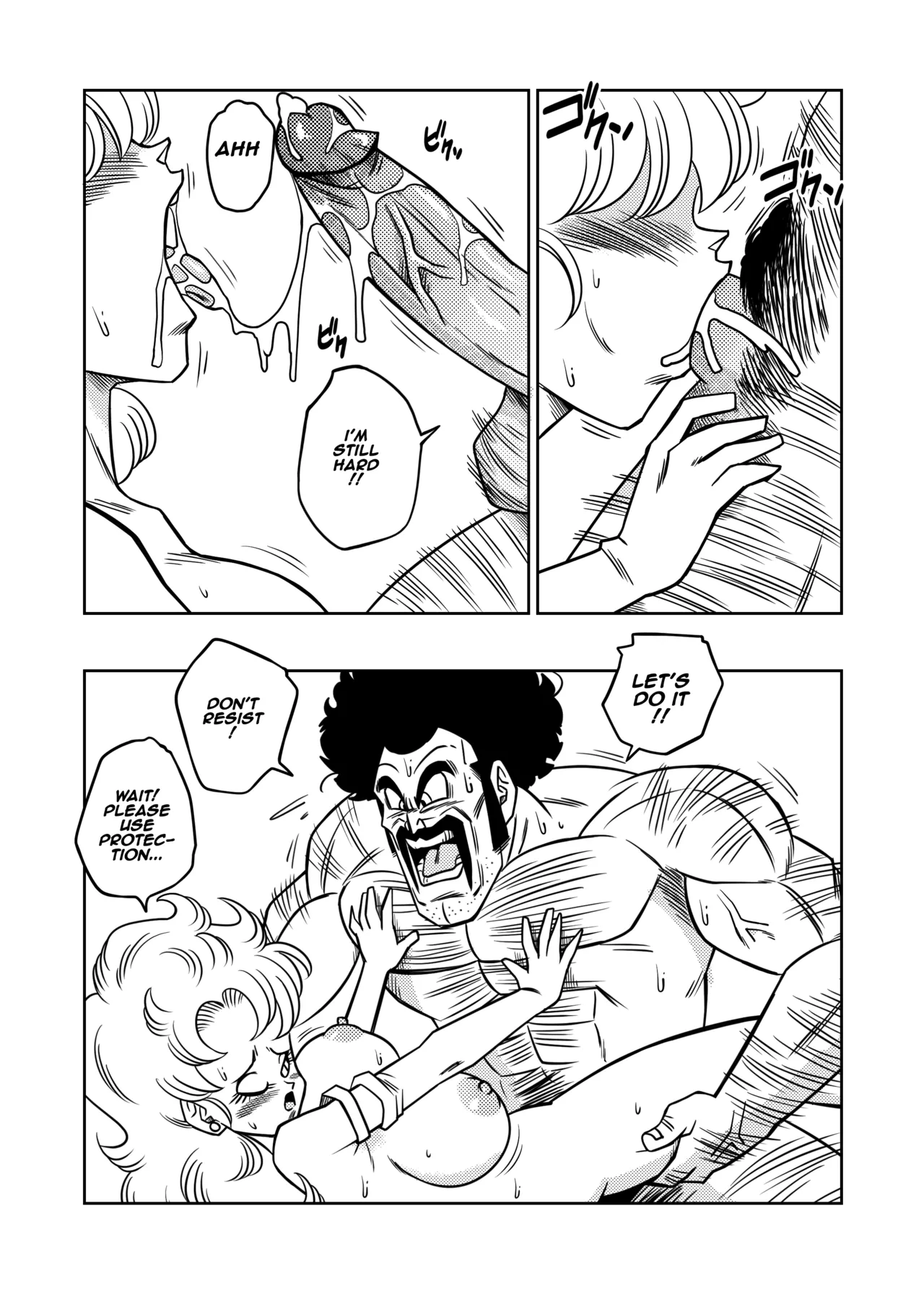 Mr. Satan's Secret Training page 10 featuring mister satan dragon ball z parody - big breasts uncensored hentai manga - read online free