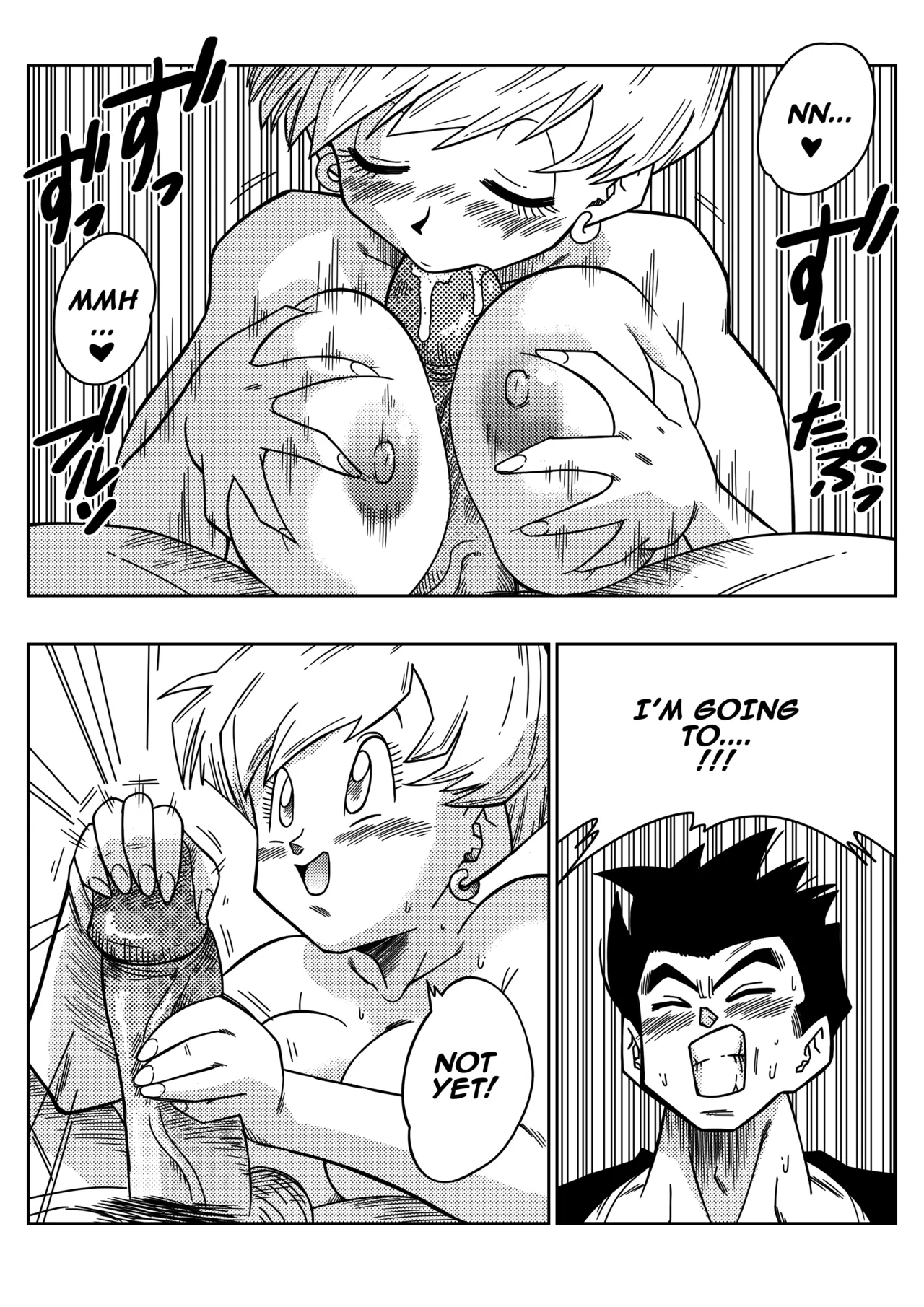 LOVE TRIANGLE Z Part 1 page 13 featuring erasa dragon ball z parody - sweating big breasts hentai manga - read online free