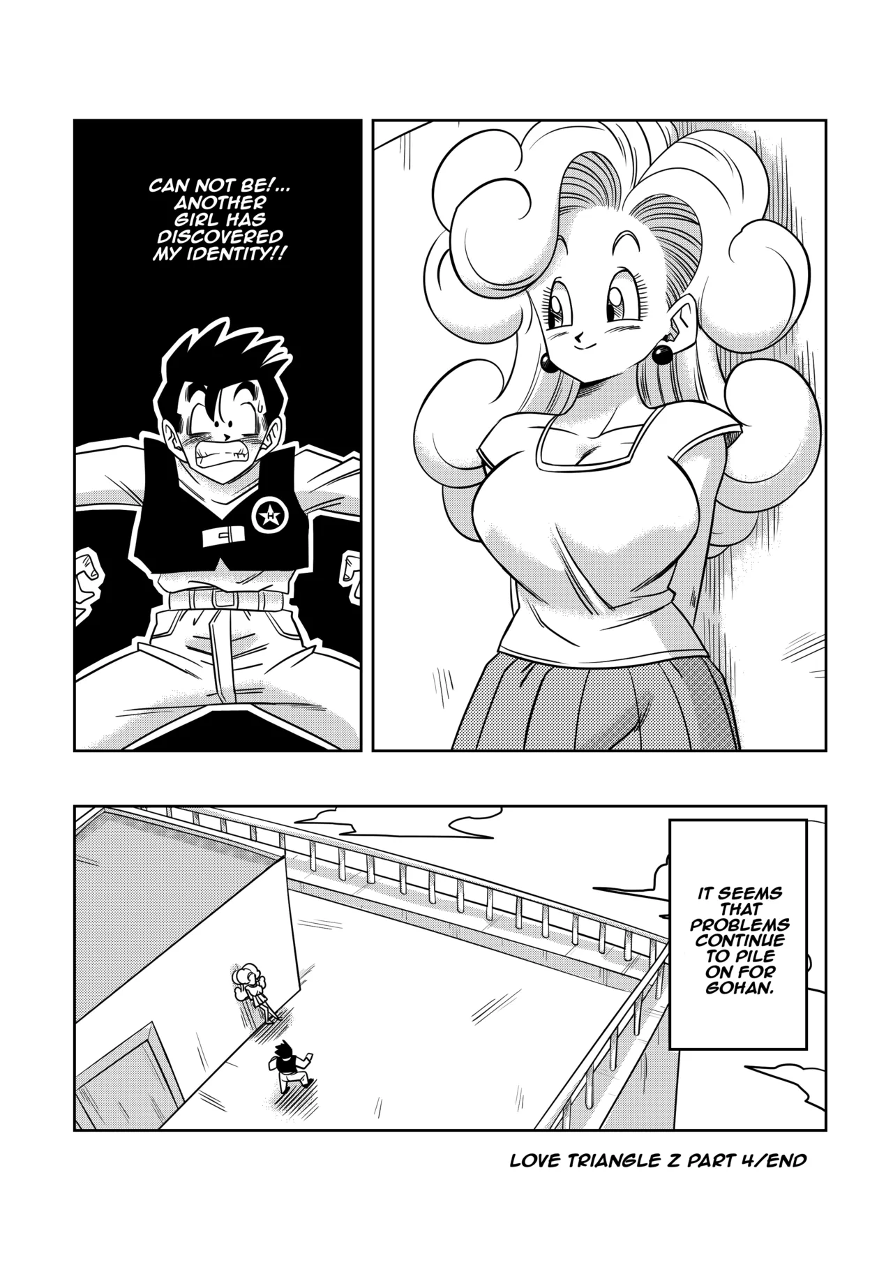LOVE TRIANGLE Z Part 4 page 38 featuring erasa dragon ball z parody - milf kissing hentai manga - read online free