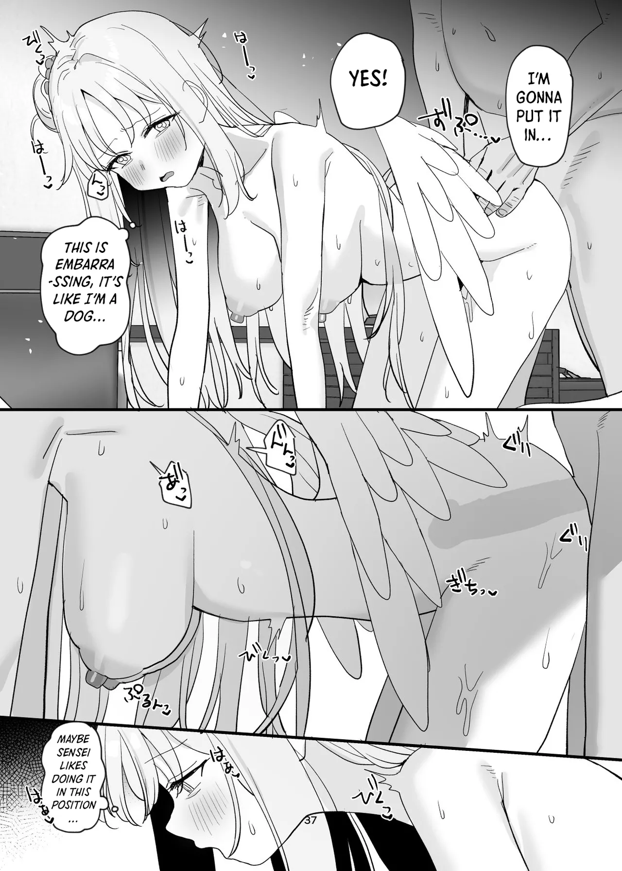 Sensei to Seito datte Ecchi shite mo Ii jan ne | It’s Okay for a Student to Have Sex with Sensei, Right? page 37 featuring mika misono blue archive parody - wings big breasts hentai manga - read online free