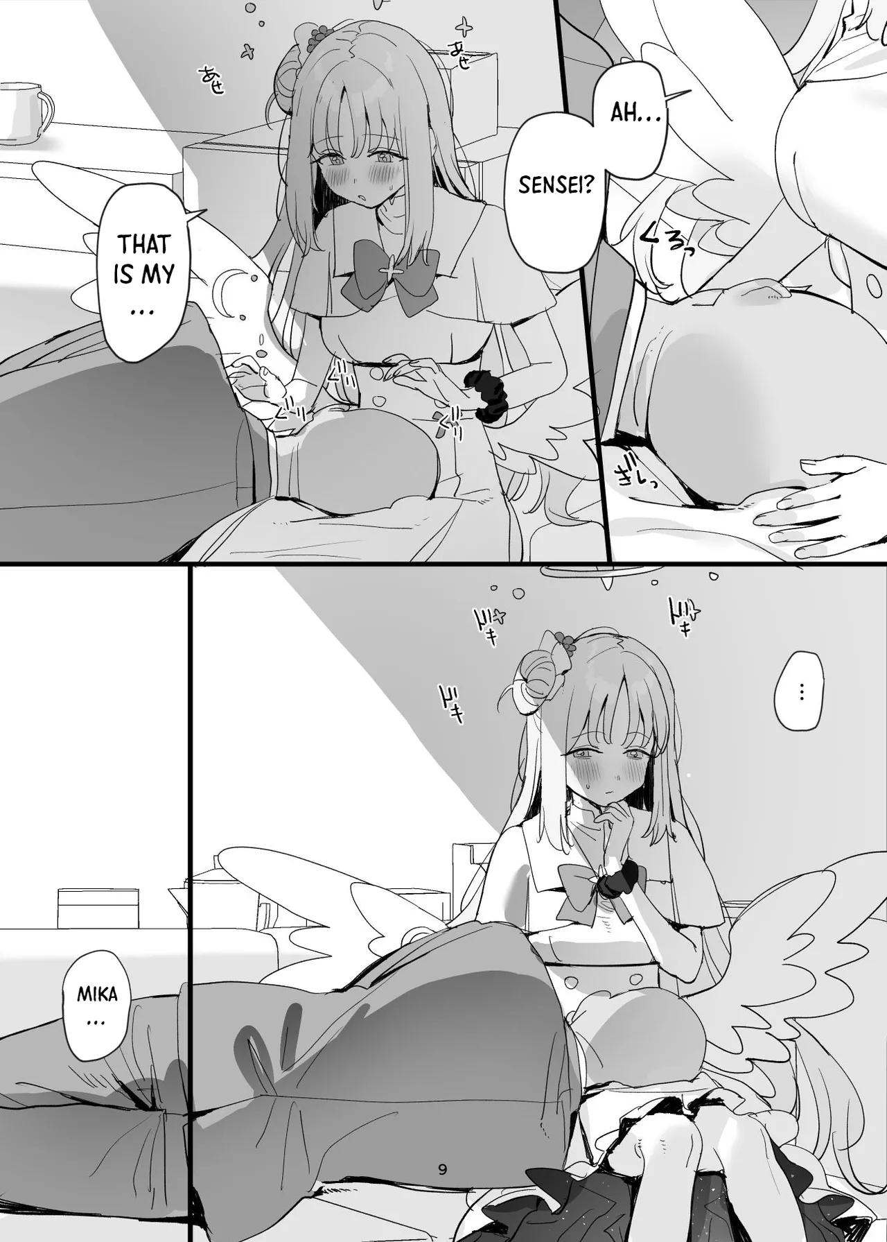 Sensei to Seito datte Ecchi shite mo Ii jan ne | It’s Okay for a Student to Have Sex with Sensei, Right? page 9 featuring mika misono blue archive parody - wings big breasts hentai manga - read online free