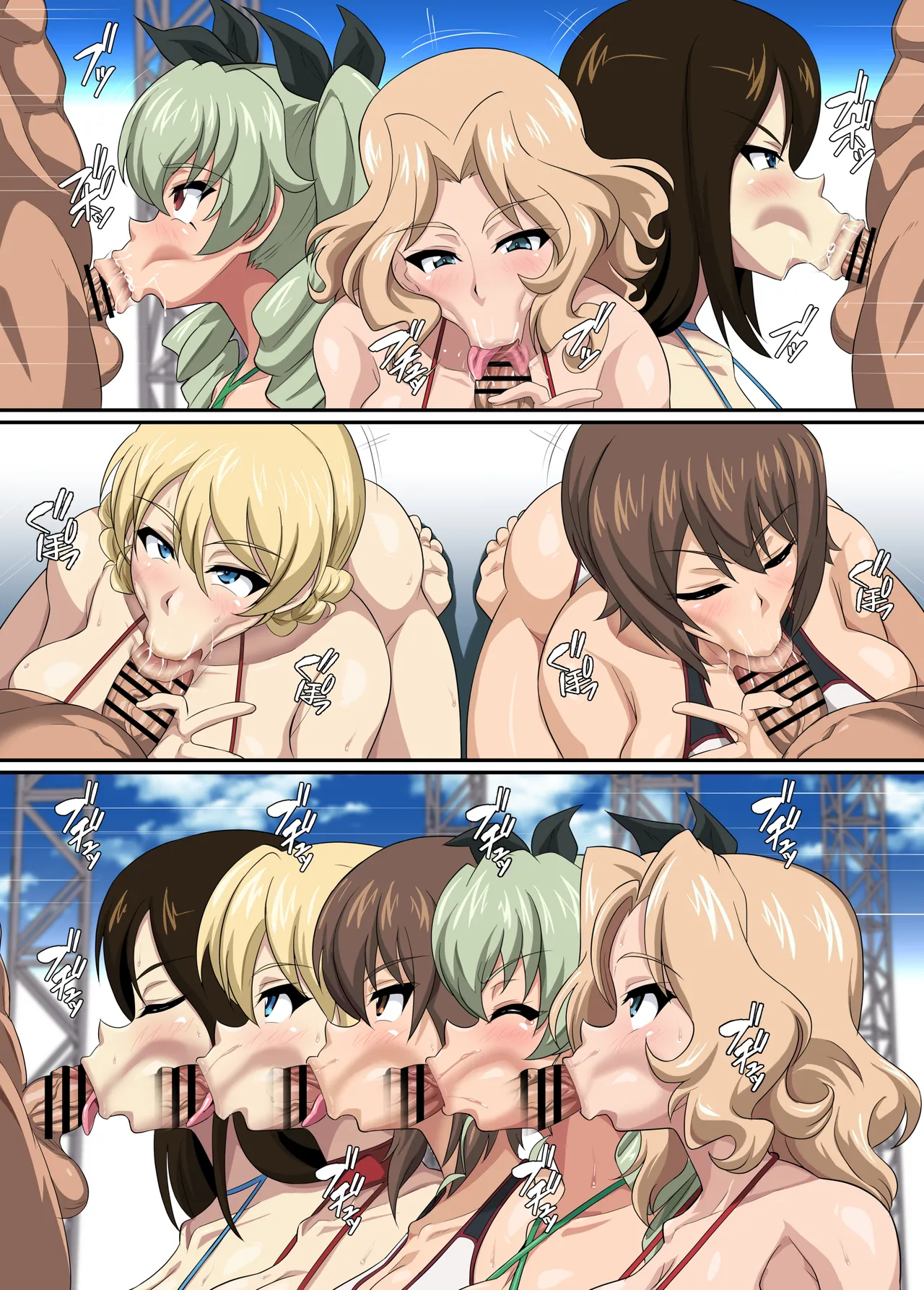Nukinuki War! page 12 featuring maho nishizumi girls und panzer parody - big breasts swimsuit hentai manga - read online free