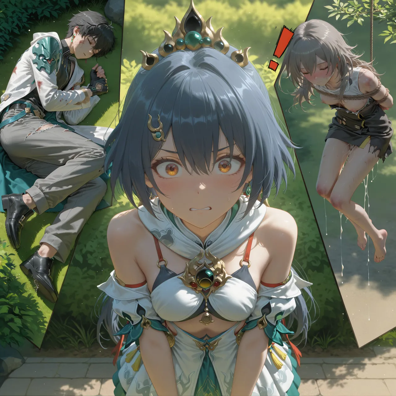 Shiina Mahiru page 11 featuring march 7th honkai star rail parody - ai generated hentai manga - read online free