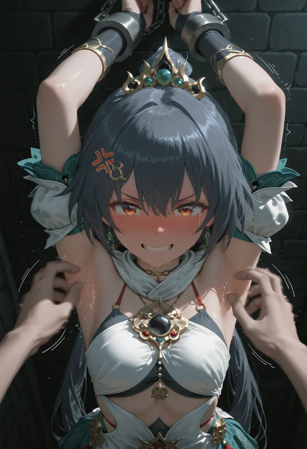 Shiina Mahiru page 35 featuring march 7th honkai star rail parody - ai generated hentai manga - read online free