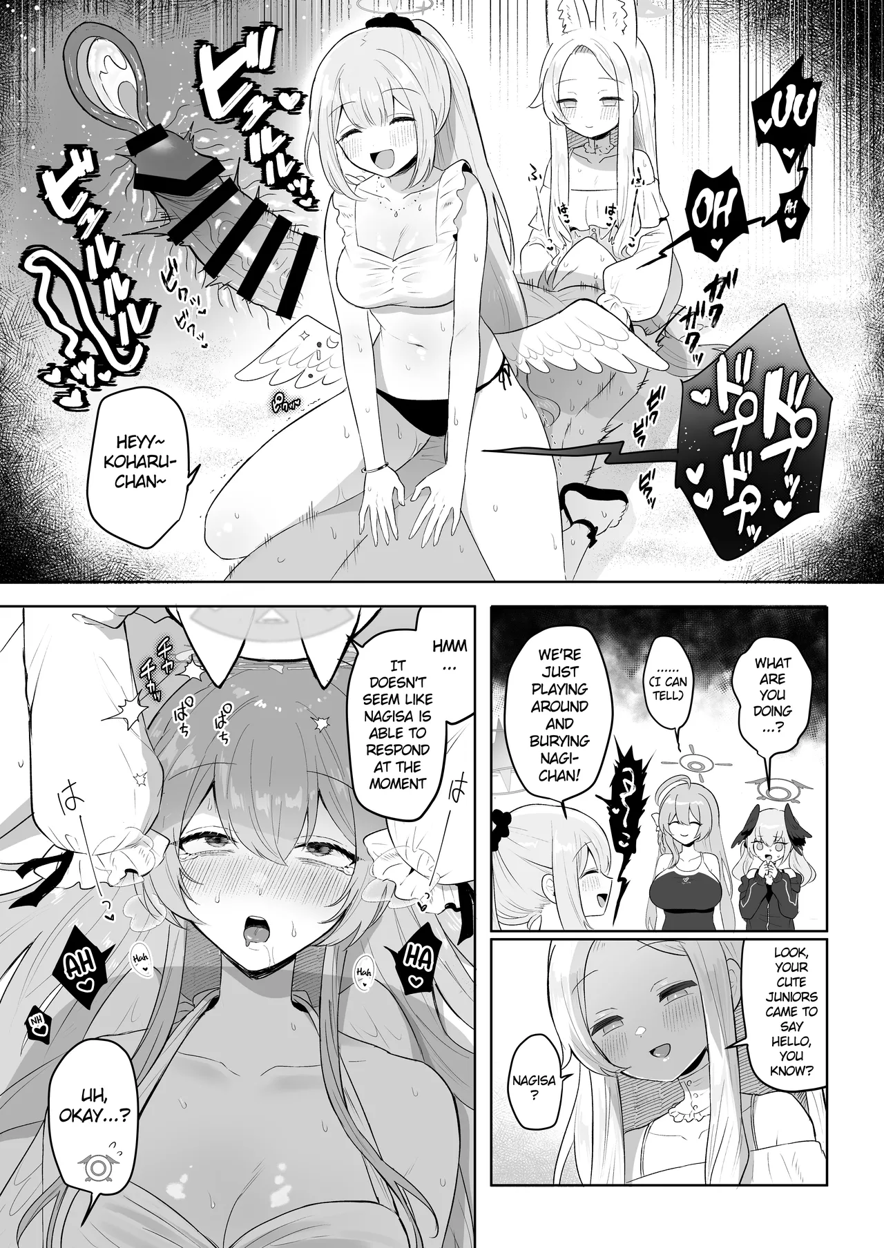 Blue Archive Futanari Anthology page 114 featuring mika misono blue archive parody - ttf threesome futanari hentai manga - read online free