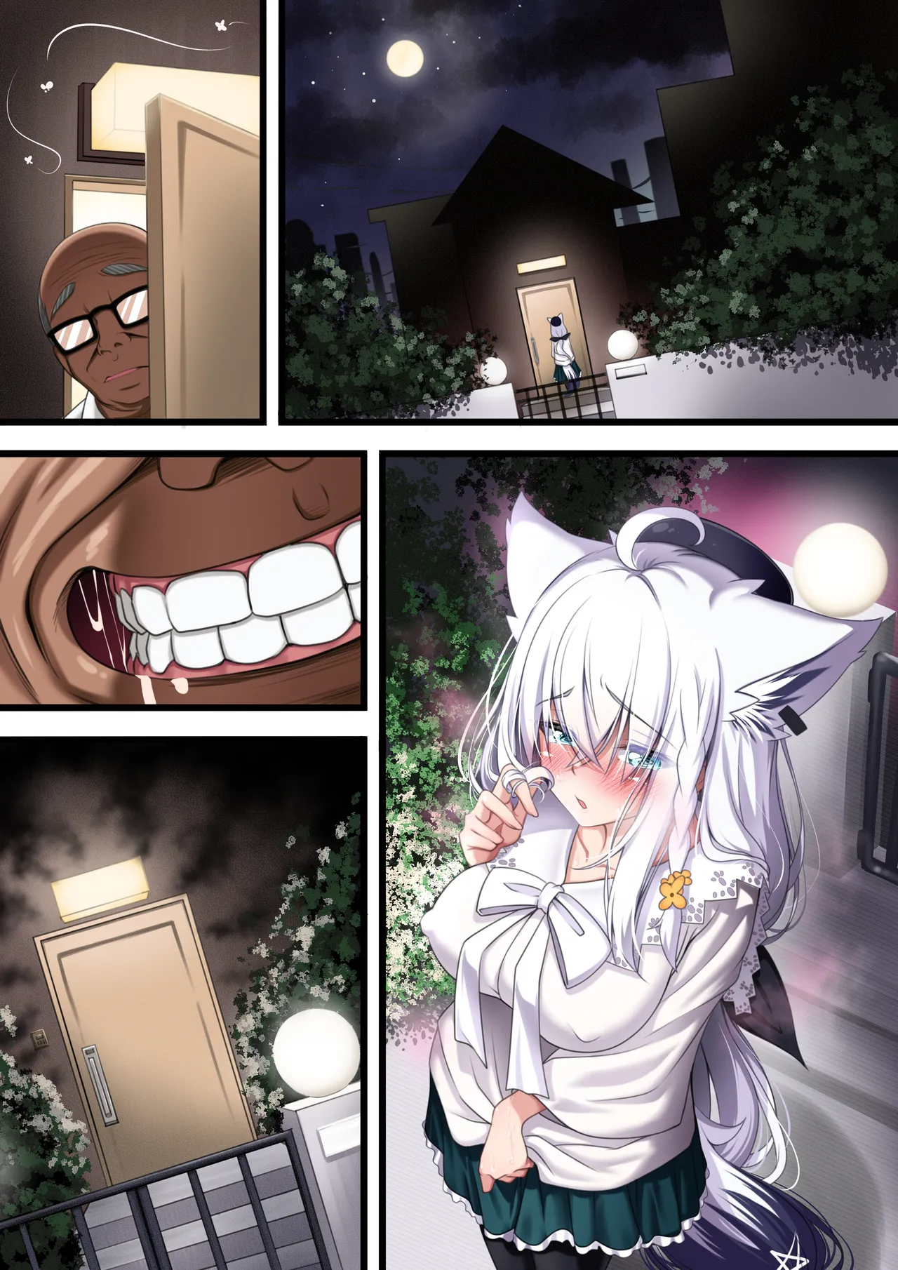 Tsukiai Hajimeta Sukonbu ga Shiotaiou de, Ossan Sukonbu ni Otosareru Fubuki-san page 520 featuring shirakami fubuki hololive parody - big breasts glasses hentai manga - read online free