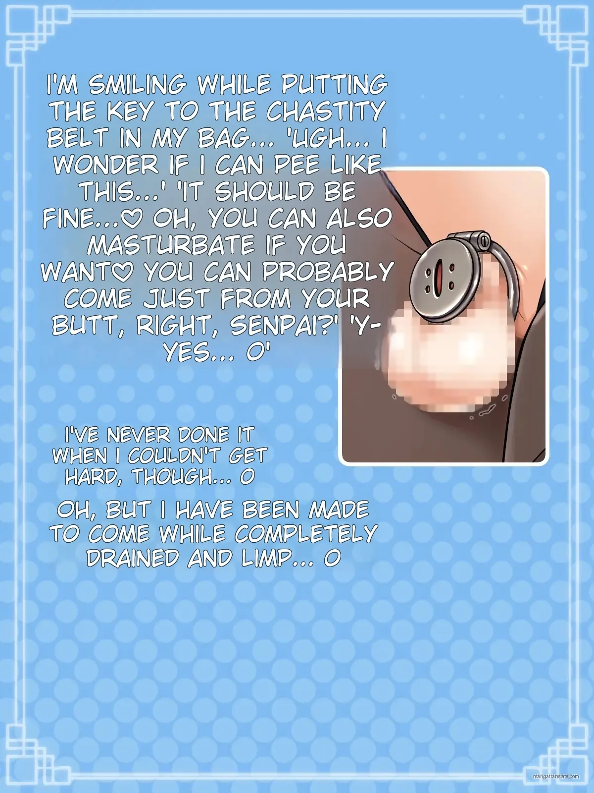 Senpai!! Karada ga Otoko ni Natta Mama desu kedo Sore wa Sore to Shite Ero Douga o Torimasu yo!? page 90 original parody - chastity belt anal hentai manga - read online free