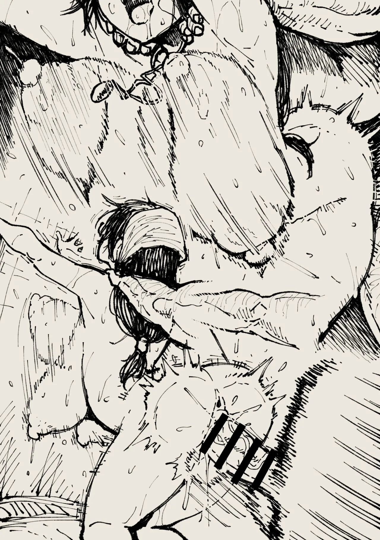 Alma-san page 33 featuring alma monster hunter parody - big breasts glasses hentai manga - read online free