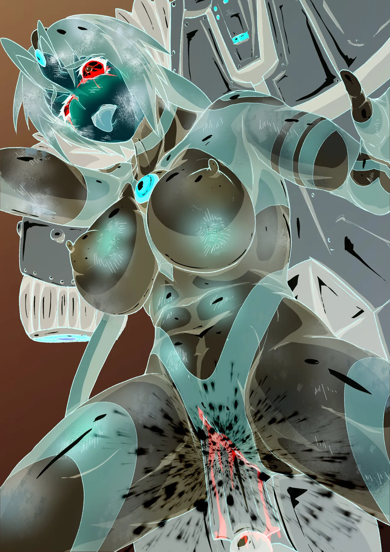 アトラルクスネオン4～絶叫!マシンモンスターに処刑されるヒロイン～巨大ヒロインは残虐絶叫マシーンで完全敗北地獄逝き…正義のヒロインは踏みにじられ尊厳は破壊される page 23 featuring ultrawoman ultraman parody - ryona giantess hentai manga - read online free