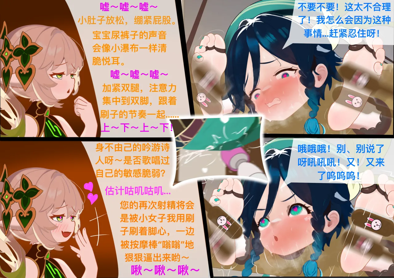 The Story of Narcita and Venti page 57 featuring venti genshin impact parody - chastity belt gag hentai manga - read online free